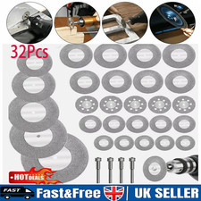 32-50x Diamond Cutting Discs Wheel Blades Drill Bit Disc Dremel Rotary Tool