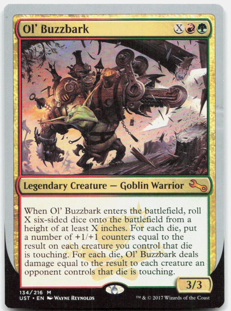 Ol' Buzzbark 134 Mythic Unstable Magic: The Gathering Lightly Played