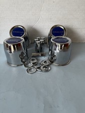 4 Chrome Dark Cragar Caps 3 18 For 5 Lug Cragar Sst Wheel 20 716 Lug Nuts