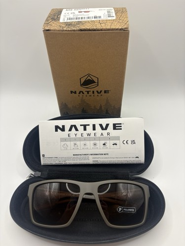 Native Eyewear Breck Brown Polarized Sunglasses Matte Olive Brand New