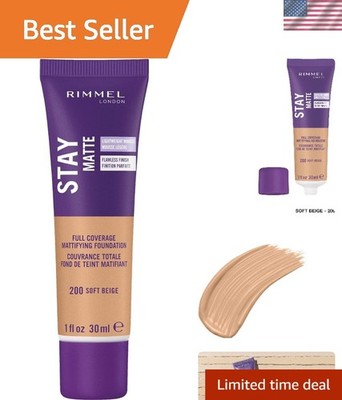 Stay Matte Liquid Mousse in Soft Beige - Lightweight, Shine Control Foundation