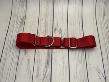 NEW Custom Martingale Choke Dog Collar Large - 1.5" - 18"-20" - Red