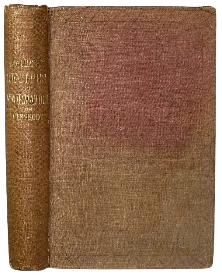 1867  Antique Cookbook Pioneer Frontier Farm Home Household Herbal Healing  Beer