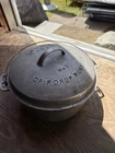 Vintage Wagner Ware Sidney O No. 9 Drip Drop Roaster Cast Iron Dutch Oven w/ Lid