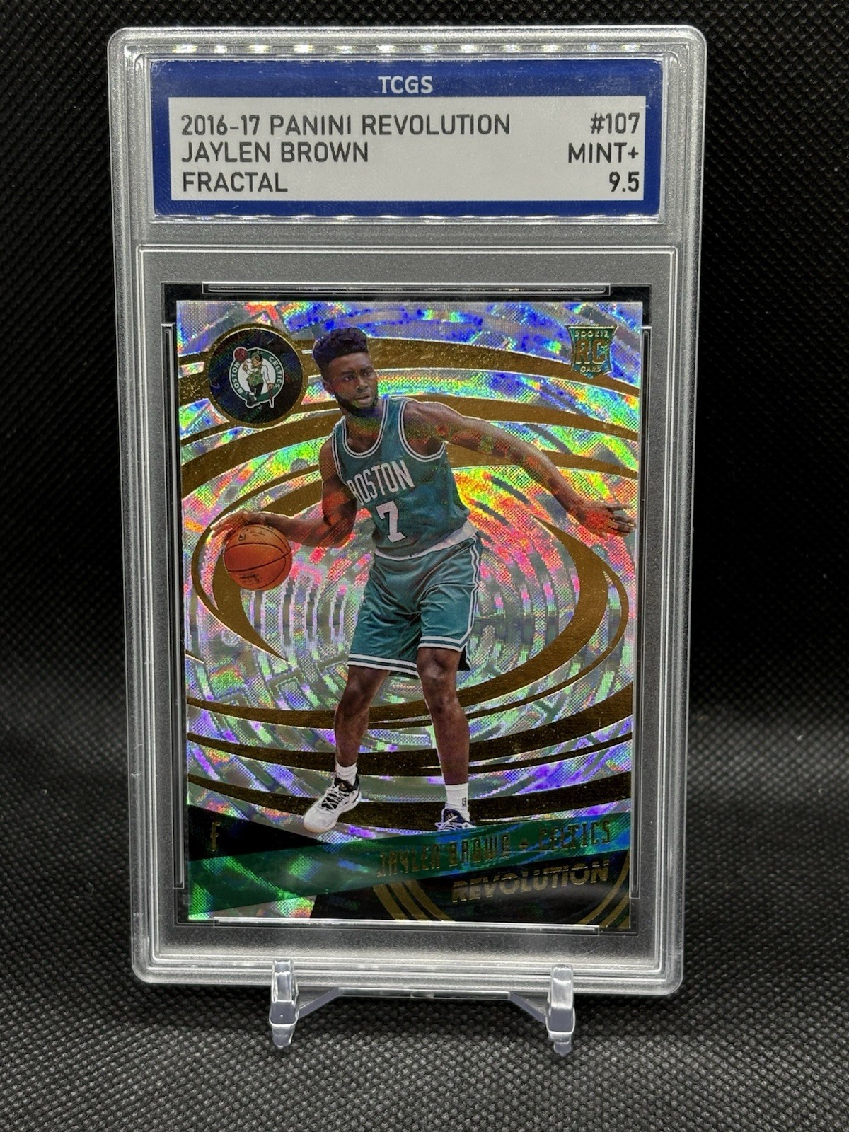 2016-17 Panini Revolution JAYLEN BROWN Rookie Fractal Boston Celtics RC #107