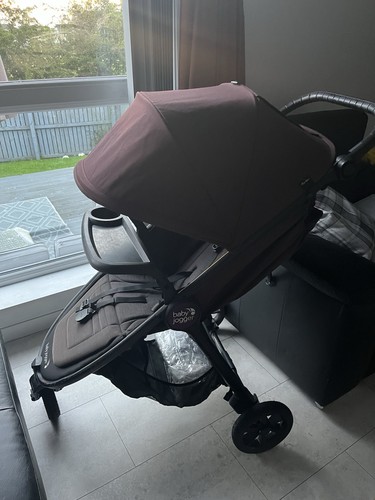 Baby Jogger City Mini GT2 Stroller Brick Mahogany With New Raincover Snacktray - Picture 9 of 11