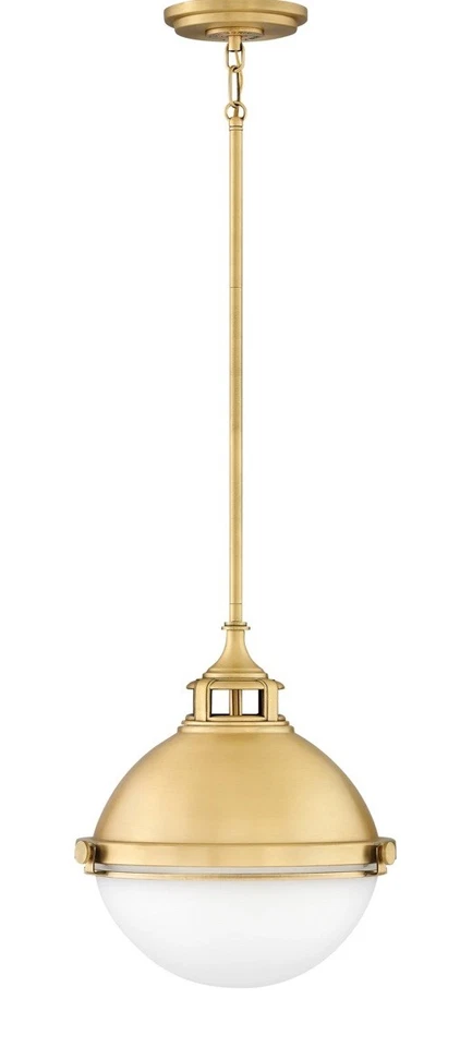 Hinkley Lighting 4834SA Fletcher 2 Light 14"W Pendant - Satin Brass - Image 2 of 4