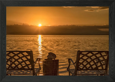 Bei Sonnenaufgang Gerahmtes Wandbild Poster Leinwanddruck Bild