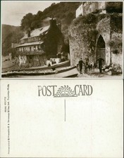 Postcard Clovelly Beach & Crazy Kates Cottage Real Photo RP EA Sweetman