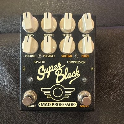MAD PROFESSOR Super Black Guitar Effector Bass Middle Treble Gain Volume Compres