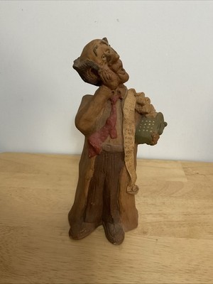 Vintage  1990 Resign Sculpture By Douglas Harris  The Accountant 
