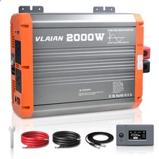 2000W Pure Sine Wave Inverter,12V DC to 110V AC Power Inverter for Vehicles R...