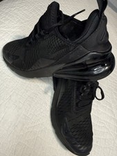 Nike Air Max 270 Sneaker Triple Black, Size 4Y, BQ5776 001