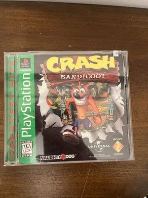 PlayStation 1 Greatest Hits Video Game: Crash Bandicoot With Manual (1996)