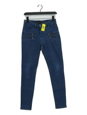 Next Women's Jeans UK 8 Blue Cotton with Elastane, Polyester Skinny