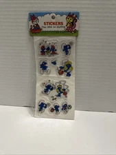 Rare Smurf Puffy Stickers 1980S