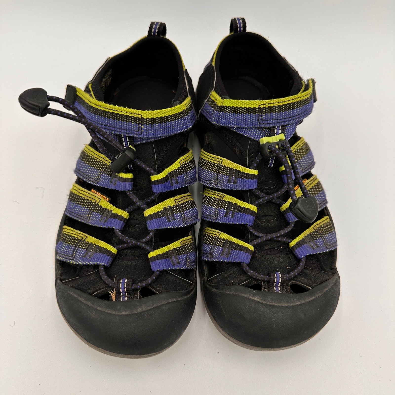 Sandali da trekking Keen Kids Newport H2 blu verde e nero taglia 4