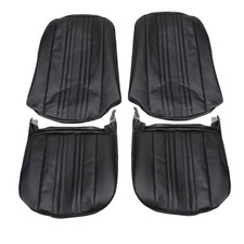 Pui 69xs10u 1969-1971 Nova Ss Black Bucket Seat Upholstery