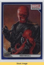 2023 Upper Deck Marvel Platinum Blue Rainbow Red Skull #7 READ 4et