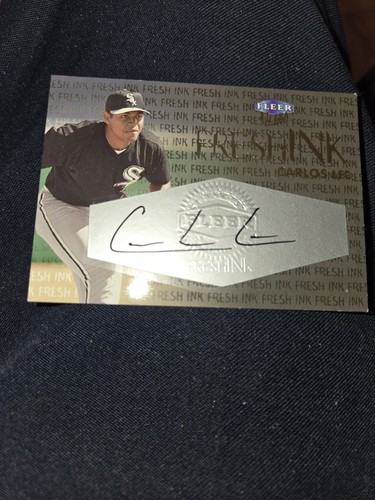 2000 Fleer Ultra Carlos Lee Fresh Ink On Card Autograph Auto #548/900 - Bild 1 von 2