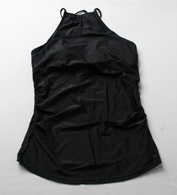 Hapari Women's Versatile High-Neck Strappy Tankini JL3 Black Large