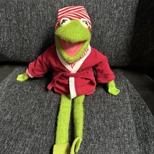 Vintage 1981 Fisher Price Kermit the Frog Dress Up Reporter Doll Muppets 1981