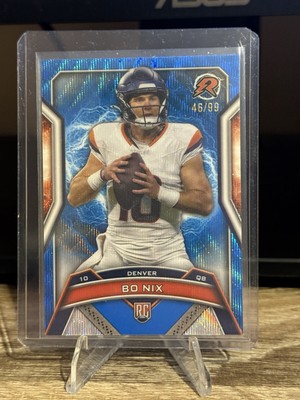 2024 Topps Resurgence Blue Wave Bo Nix /99 Rookie Card RC Broncos SP