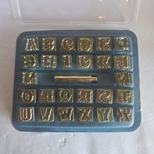 Vintage Leather Tooling 1  Standard Alphabet Stamp Set