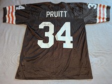 Greg Pruitt Signed #34 Nike Cleveland Browns Home Jersey with Photo
