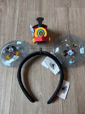 NWT Authentic Disney Parks Mickey & Minnie's Runaway Railway Train Ears 2020