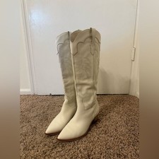 Dolce Vita Blanco Solei Vaquera Western Bota