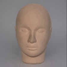 CABEZA DE MANIQUÍ - Cabezal de entrenamiento de práctica para maquillaje y pestañas - Cosmetología