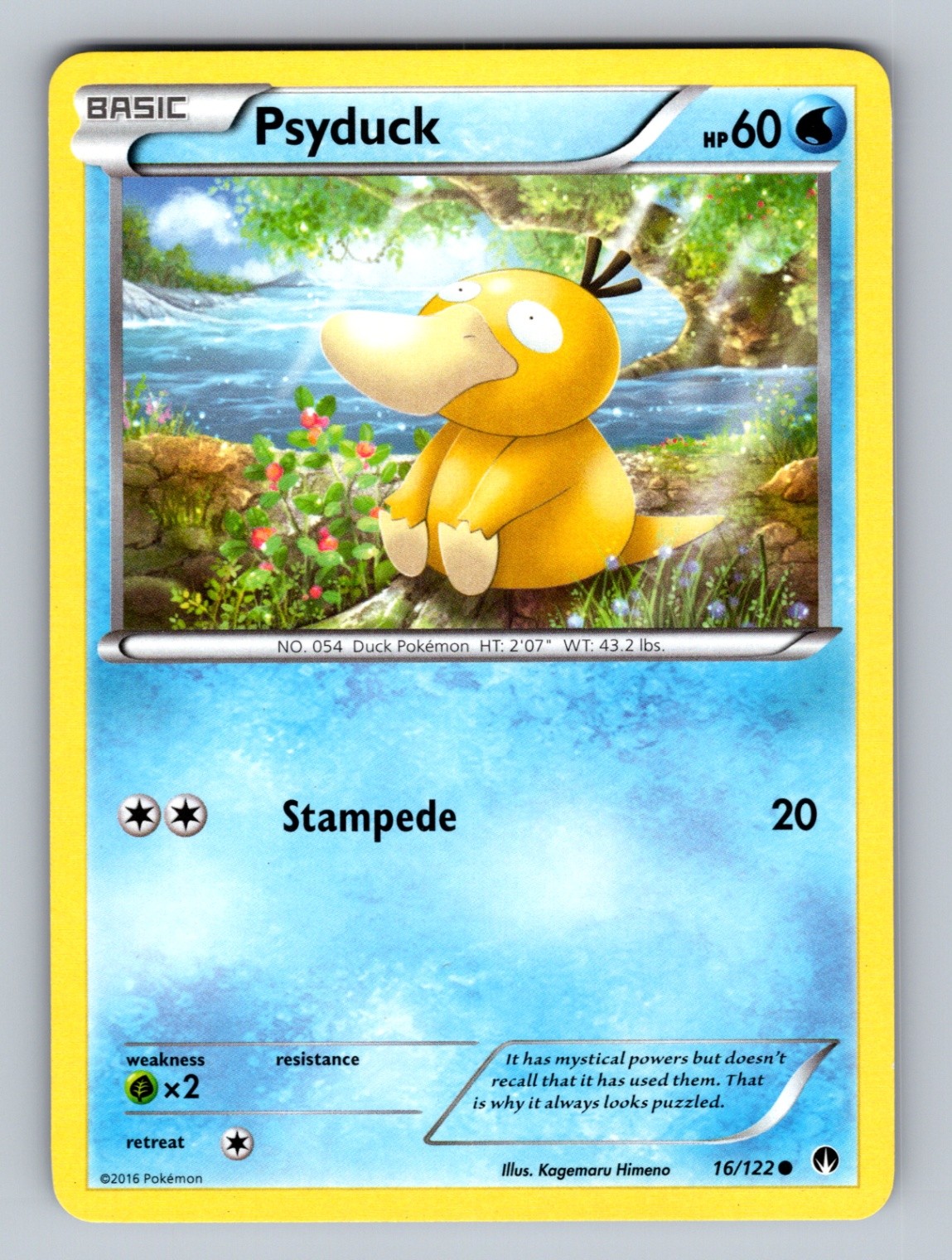 Psyduck 16/122 Common XY - BREAKpoint NM - LP Pokemon TCG