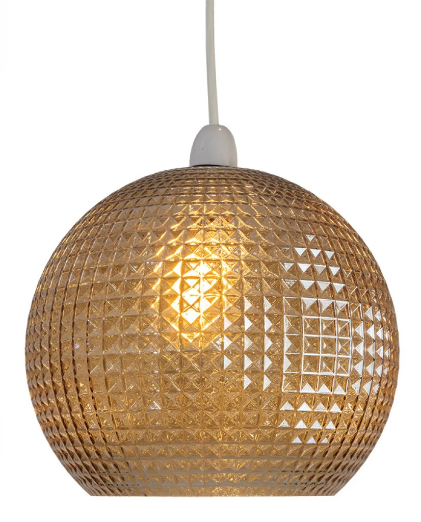 Lampshade Orange Granby Glass Amber Shade Only Oaks Lighting 4486 NE AM