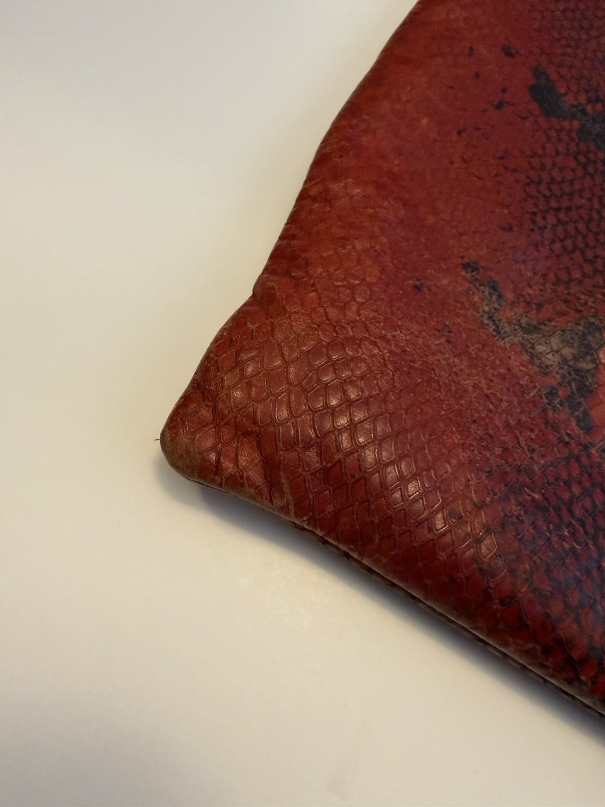 Miu Miu Python Red Snake Tote Small - image 5