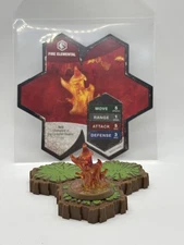 Fire Elemental Heroscape Champions Forgotten Realms Figure And Army Card