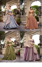Indian Style Fendi Silk Lehenga Choli With Dupatta For Wedding