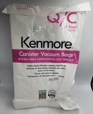 Kenmore 53292 6 Pack Type Q HEPA Vacuum Bags for Canister Vacuums