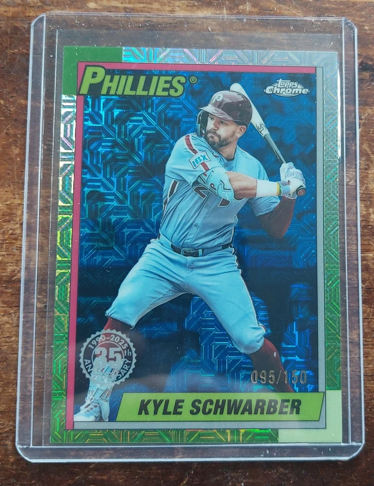 25 Topps Chrome Phillie Sluggers, Mike Schmidt, Jim Thome, Kyle Schwarber Foto 3 de 3