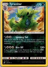 Tyranitar Reverse Holo Holo Rare SM - Team Up 85/181 NM on eBay