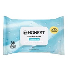 Sanitizing Wipes, Fragrance-Free, Antibacterial, 50ct