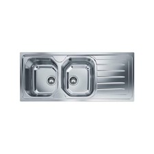 FRANKE 101.0564.805 LAVELLO DA CUCINA 2 VASCHE CON GOCCIOLATOIO A DESTRA