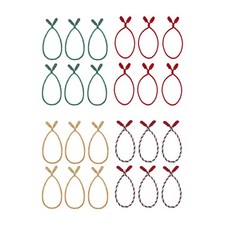 6Pcs Christmas Garland Ties Christmas Garland Twist Ties for Stairway Lights
