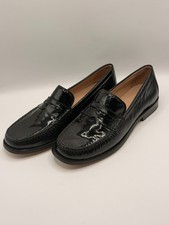 Cole Haan Women Lana Luxe Black patent Leather Penny Loafer Sz 7.5