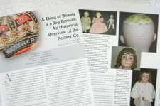 10p History Article + Paper Doll  Antique Bisque Kestner Dolls Overview