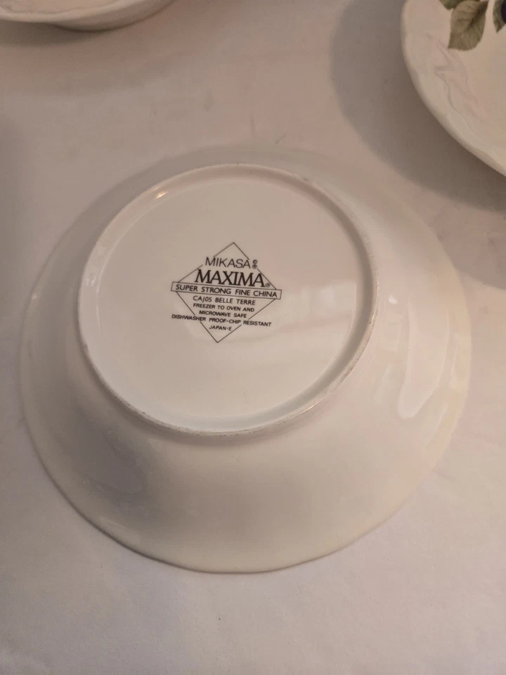 4 cuencos de fruta/desierto Mikasa Máxima BELLE TERE 5 3/4" ¡COMO NUEVOS! Foto 4 de 4