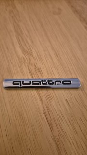 AUDI TT MK1 PORTELLONE POSTERIORE CROMATO QUATTRO STEMMA DISTINTIVO