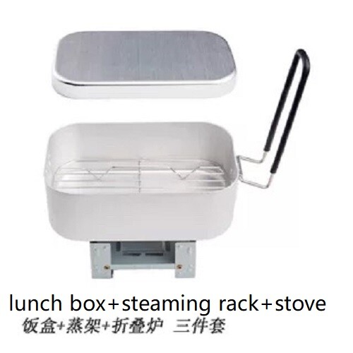 Outdoor Survival Mess Kit Camping Wandern Aluminium Kochgeschirr Herd Mess Dose Set - Bild 4 von 10