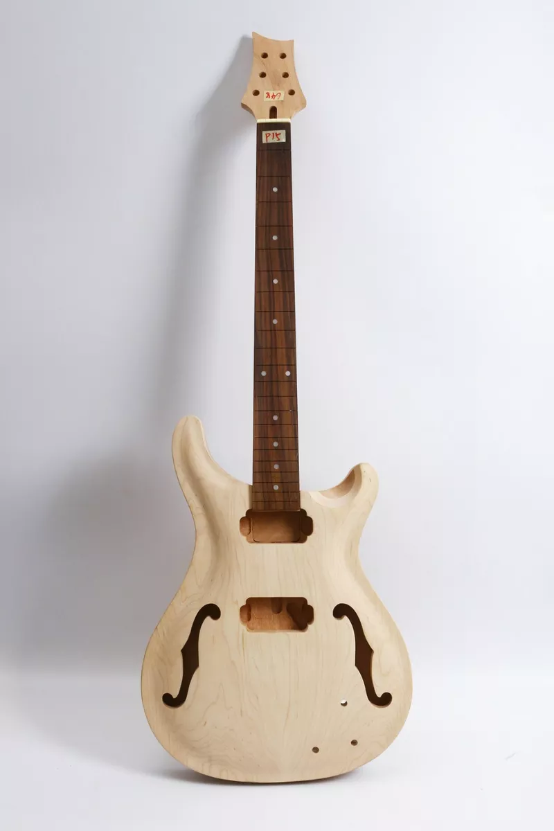 Electric Guitar Kit Guitar Neck 22 Fret Semi hollow Guitar Body