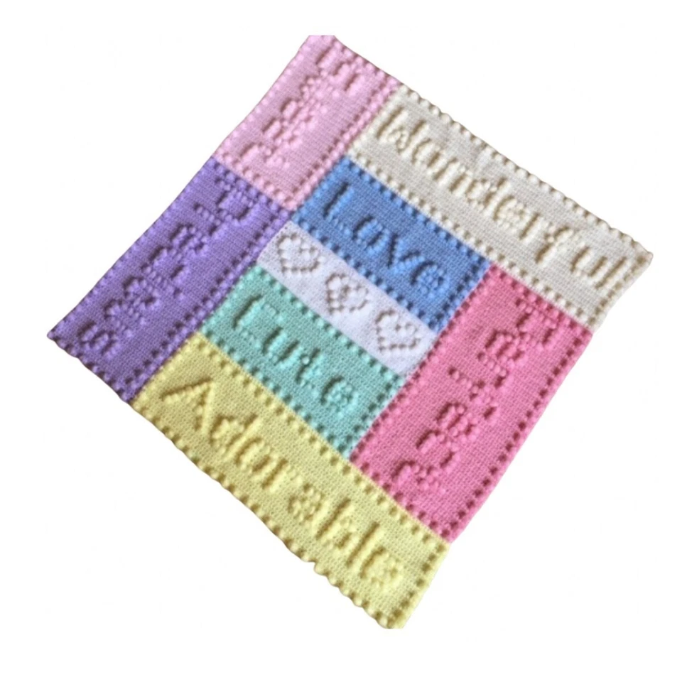Crochet Pattern for Baby Blanket - Precious Motifs, Easy, Puff Stitch - Image 4 of 4
